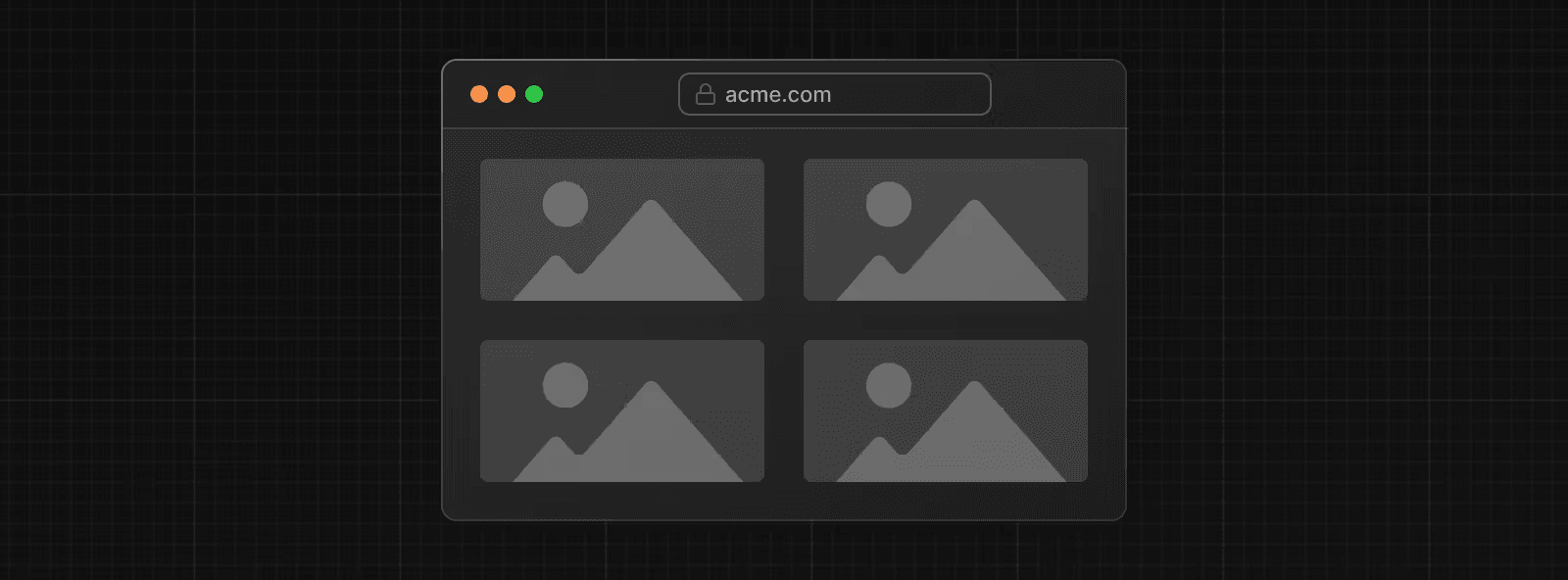 شبکه ای از تصاویر که عرض ظرف اصلی را پر می کنند